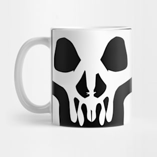 Cursed White head Skull Mug